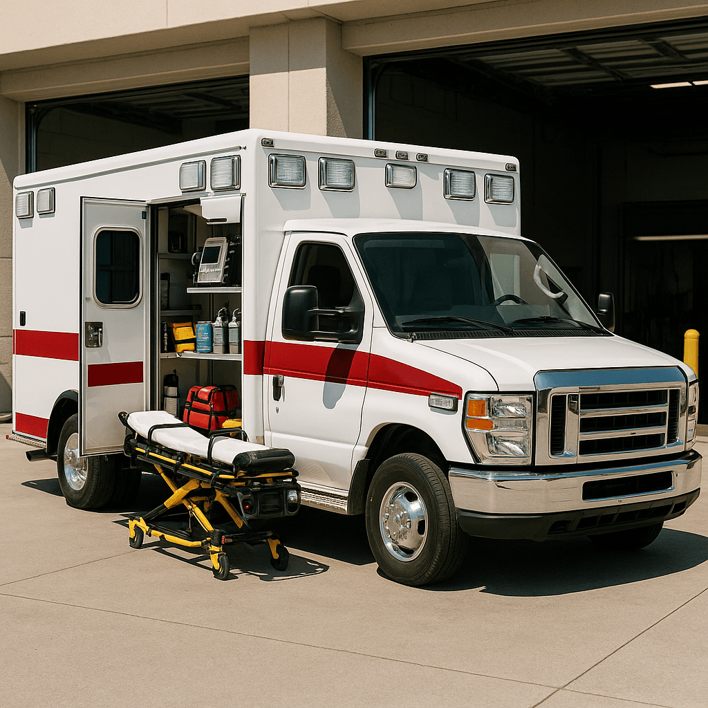 Ambulance Service startup costs illustration — typical equipment and setup