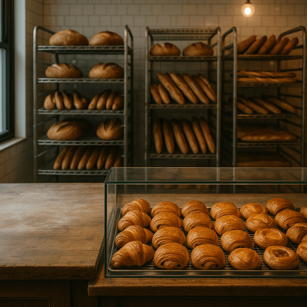 Bakery startup costs illustration — typical equipment and setup