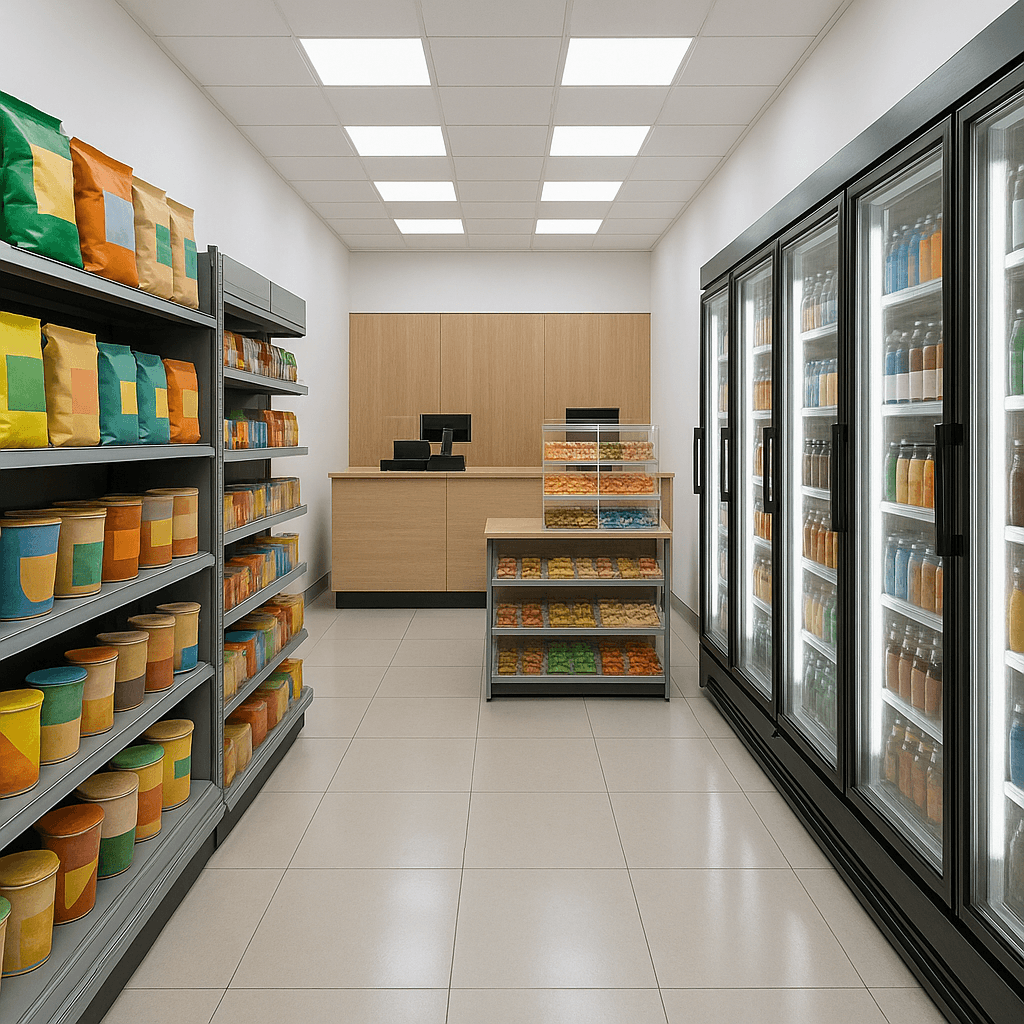 Convenience Store startup costs illustration — typical equipment and setup