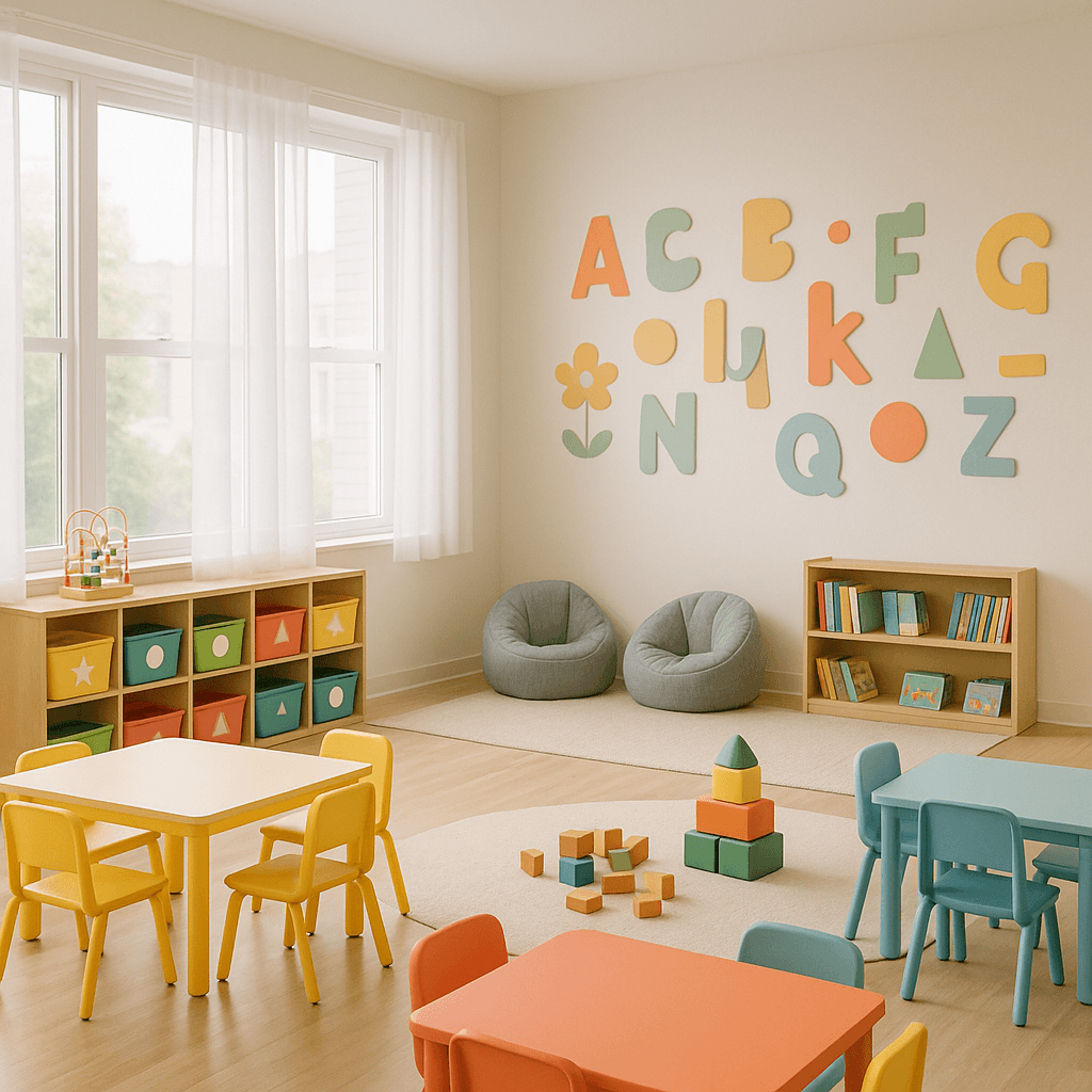 Daycare Center startup costs illustration — typical equipment and setup