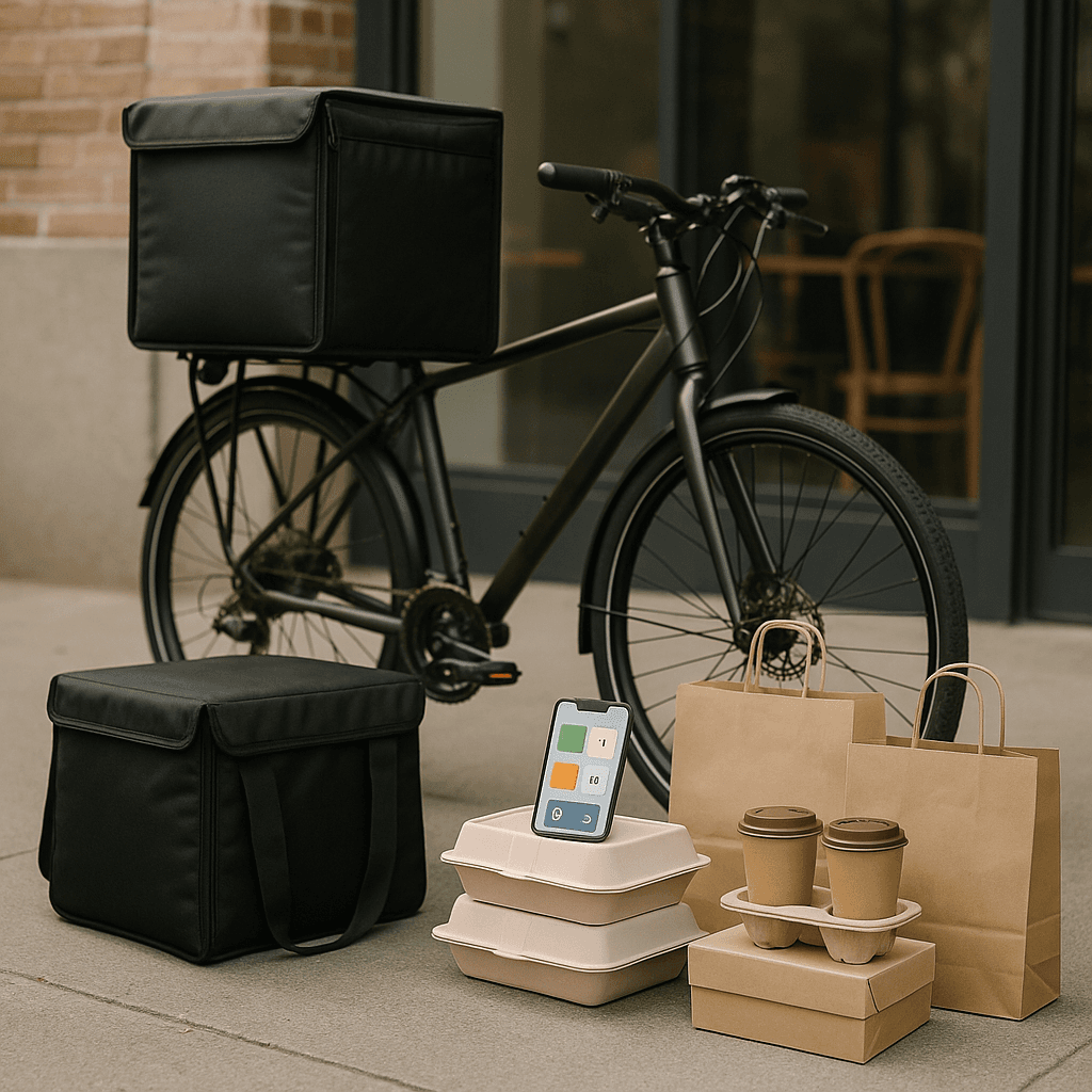 Food Delivery Service startup costs illustration — typical equipment and setup
