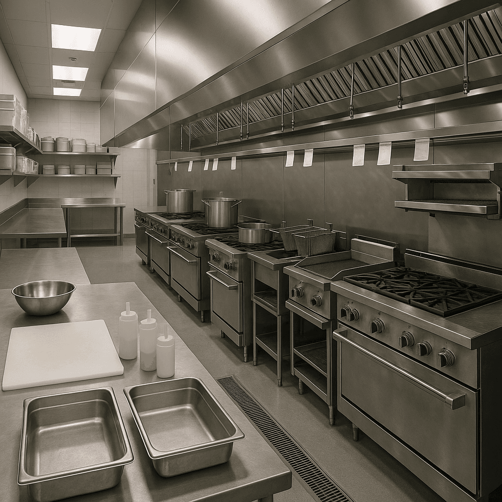 Ghost Kitchen startup costs illustration — typical equipment and setup