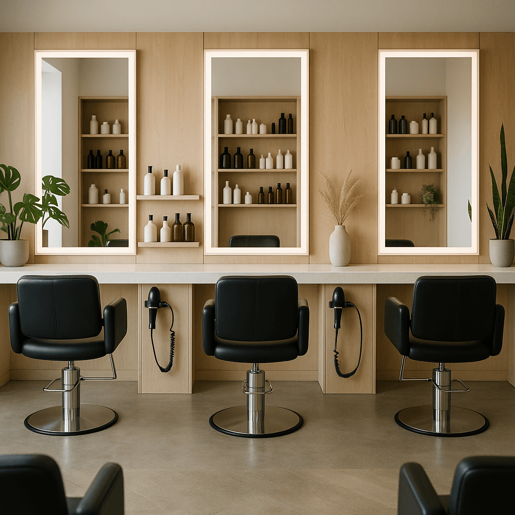 Hair Salon startup costs illustration — typical equipment and setup