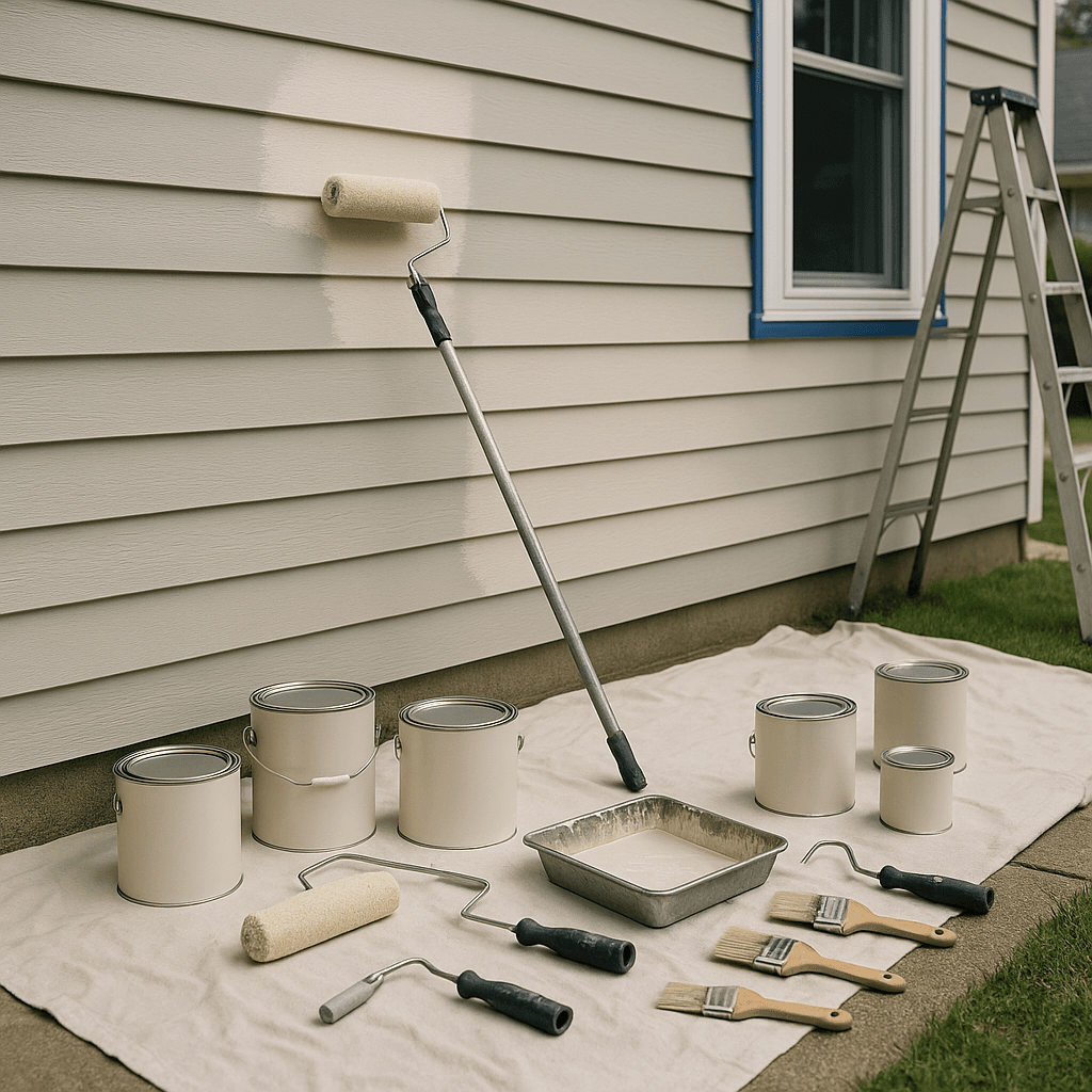 Painting Business startup costs illustration — typical equipment and setup