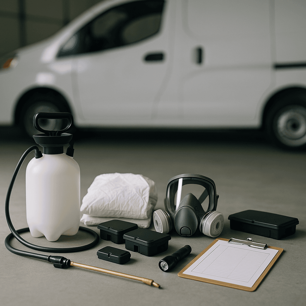 Pest Control Business startup costs illustration — typical equipment and setup