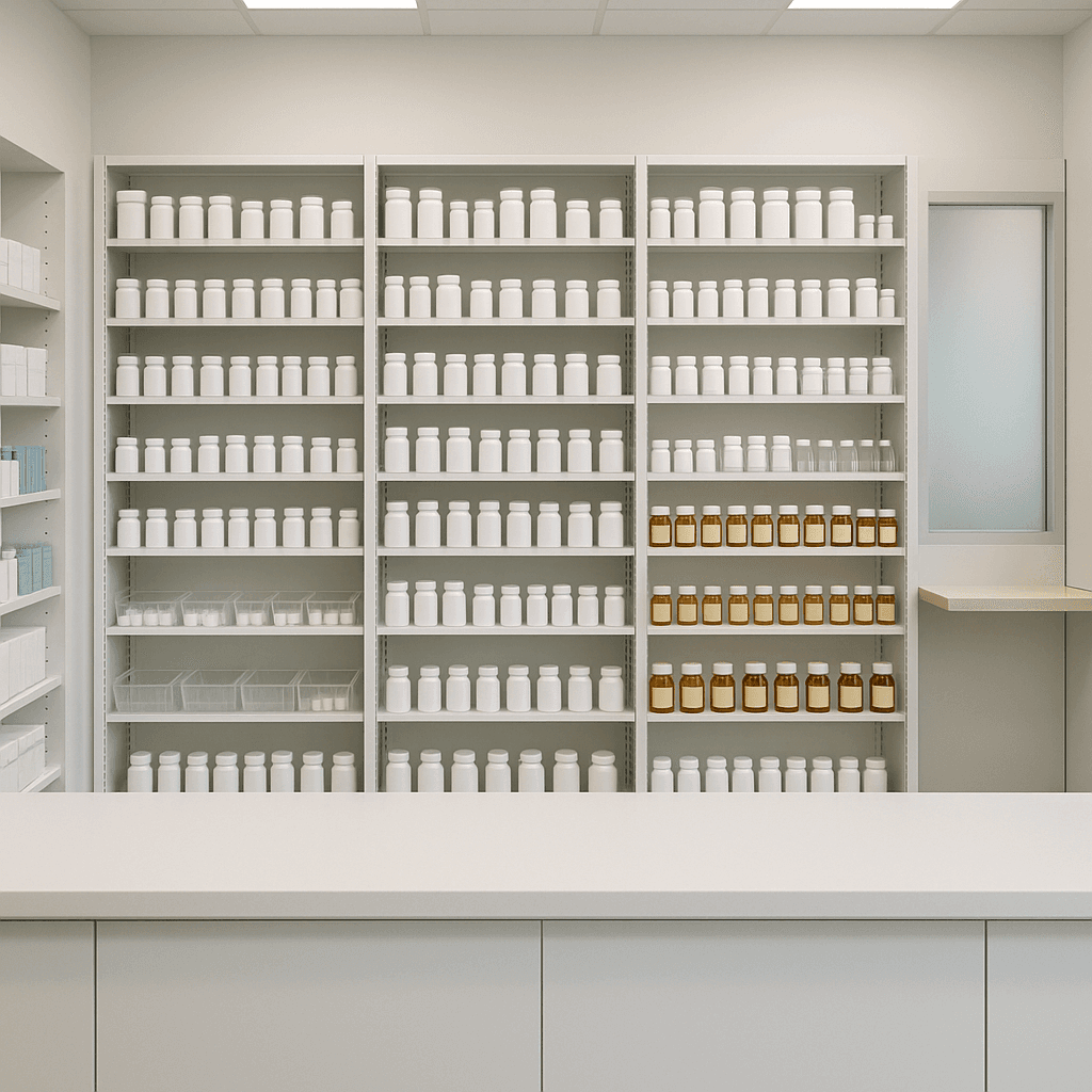 Pharmacy startup costs illustration — typical equipment and setup