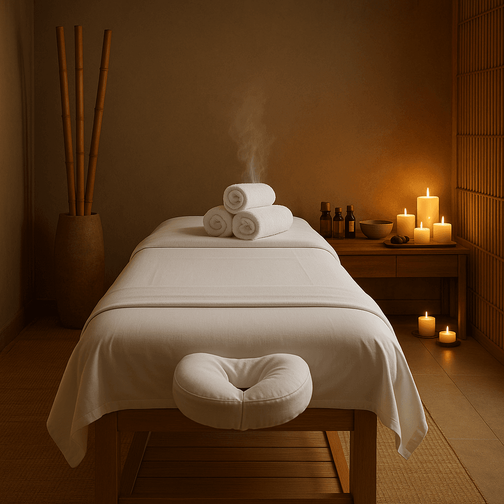 Spa & Massage Therapy startup costs illustration — typical equipment and setup