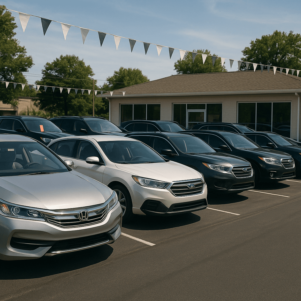 Used Car Dealership startup costs illustration — typical equipment and setup