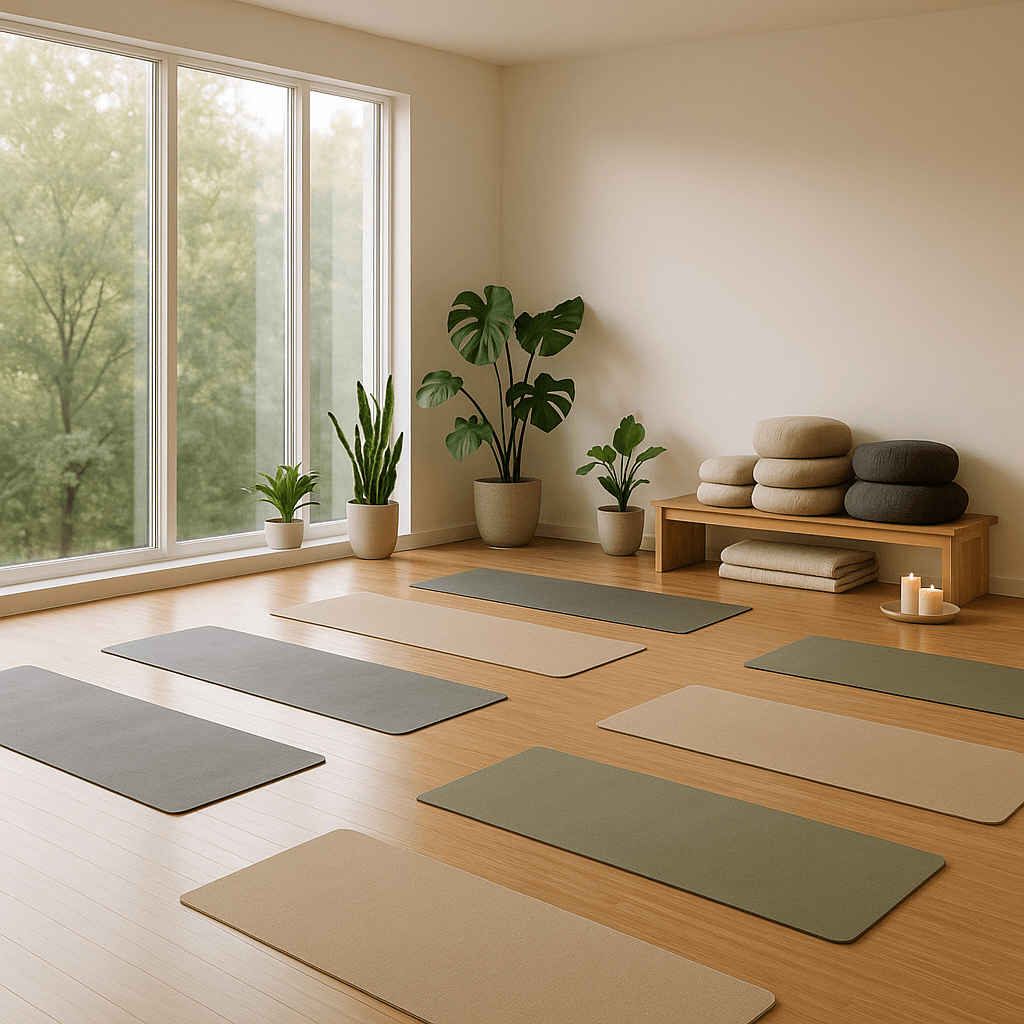 Yoga Studio startup costs illustration — typical equipment and setup