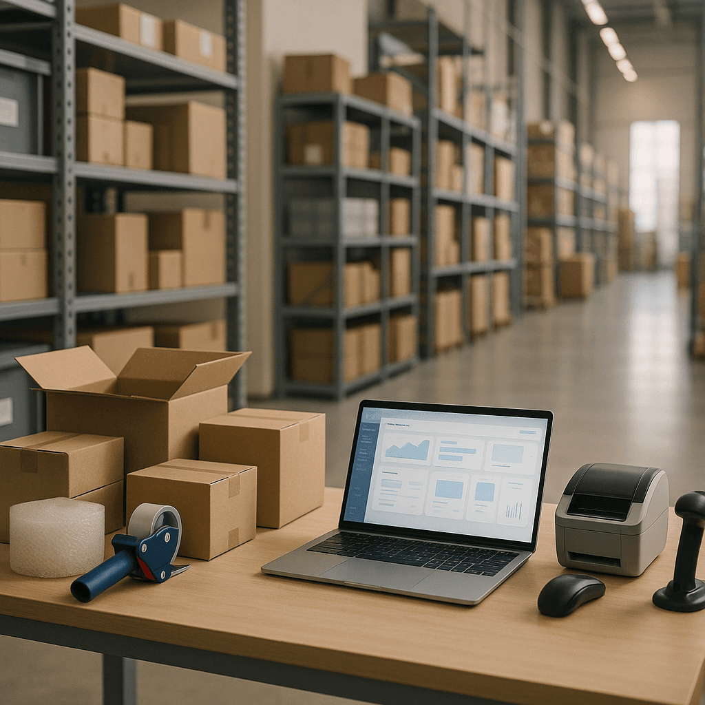 E-Commerce Store startup costs illustration — typical equipment and setup