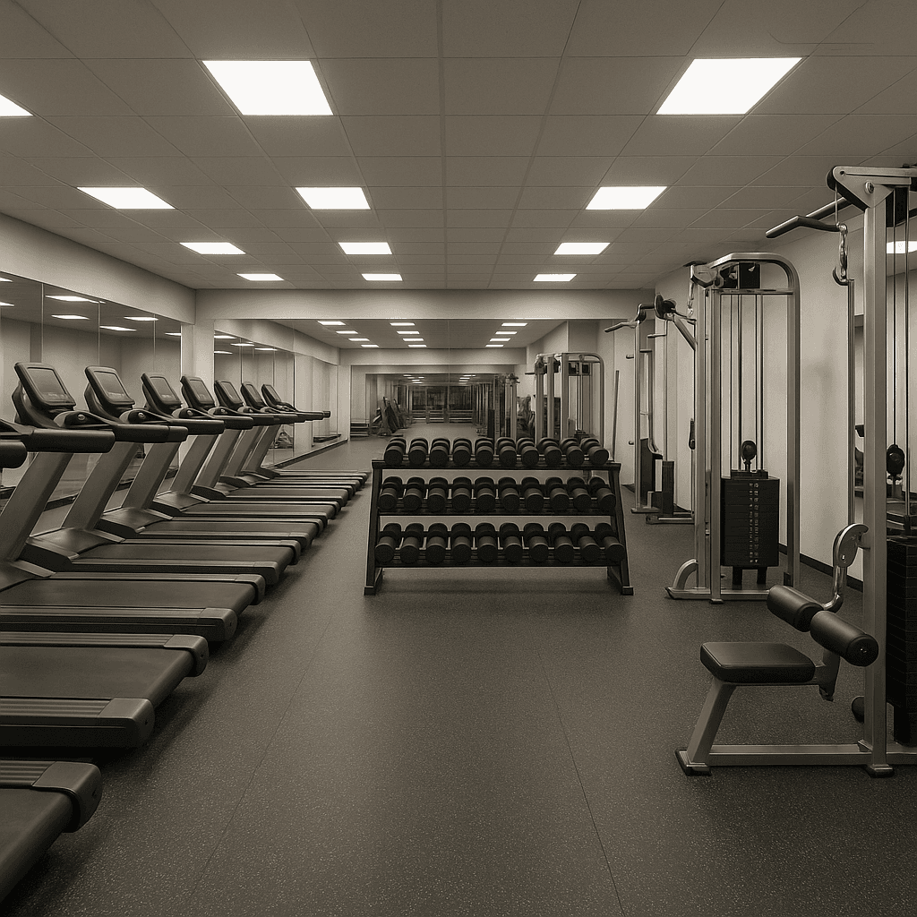 Gym & Fitness Center startup costs illustration — typical equipment and setup