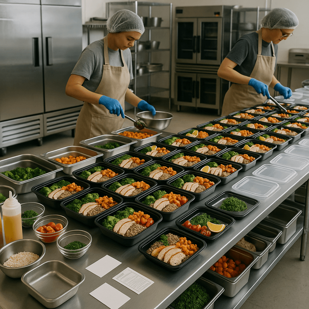 Meal Prep Business startup costs illustration — typical equipment and setup