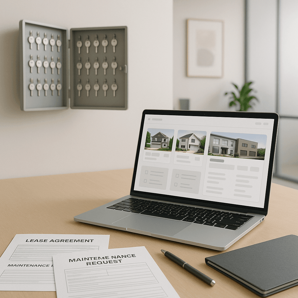 Property Management Company startup costs illustration — typical equipment and setup