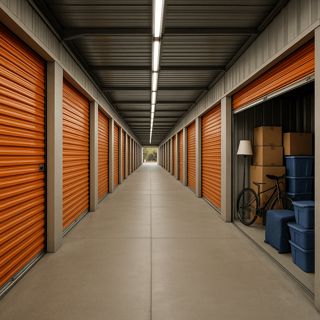 Storage Unit Facility startup costs illustration — typical equipment and setup