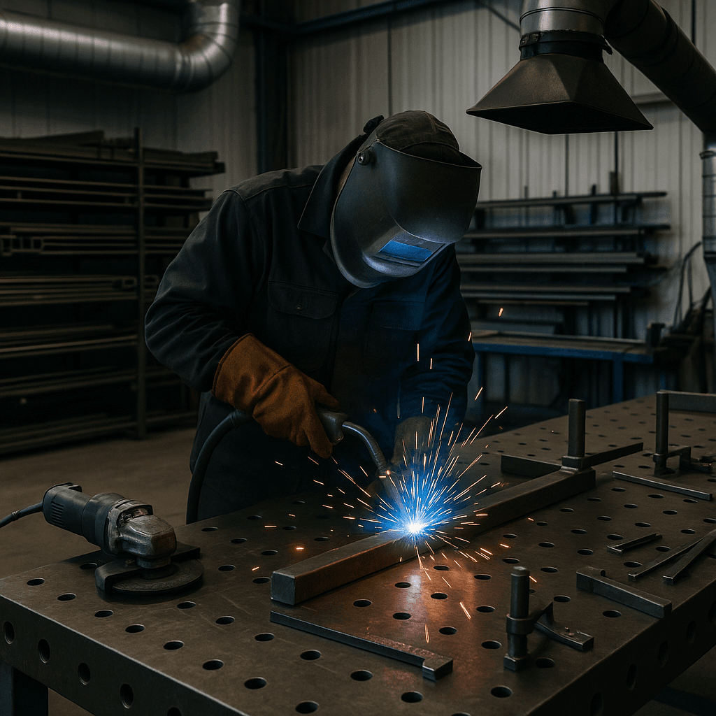 Welding Business startup costs illustration — typical equipment and setup